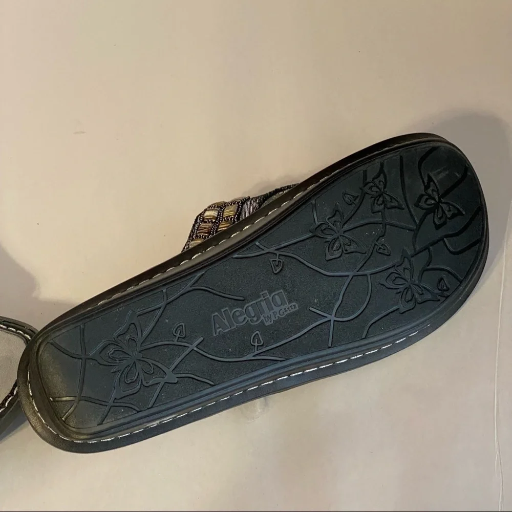 Alegria sandals excellent condition gray and black - Picture 8 of 8